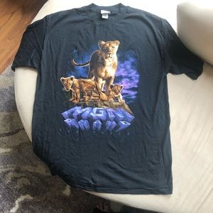 90’s MGM Grand Las Vegas Lion Print T-shirt XL